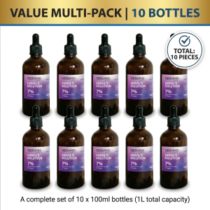 10 pieces Lugol's Solution of Iodine 7% 100ml