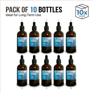 10 pieces Lugol's Solution of Iodine with glycerin 1% 100ml